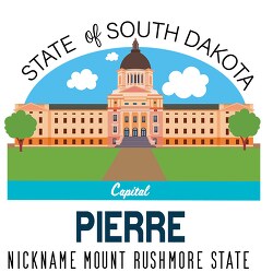 south dakota state capital pierre nickname mount rushmore state 