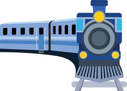 train-coming-on-turn-clipart