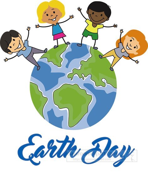 children celebrating earth day clipart 22aa