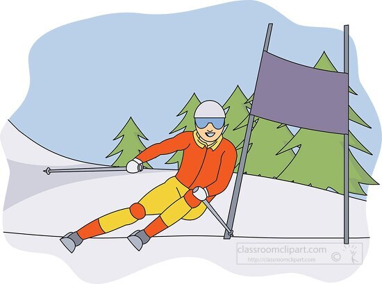 downhill ski racing