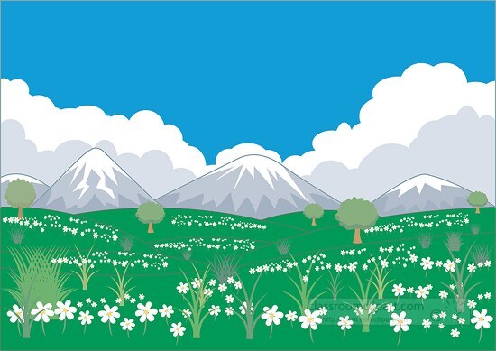 green meadow clipart