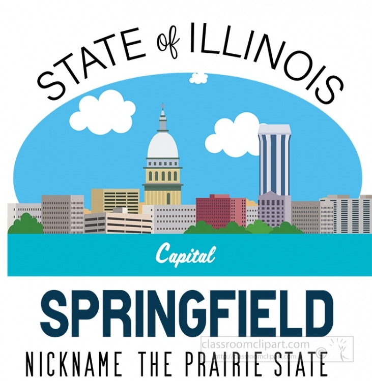 illinois state capital springfield nickname the prairie state ve