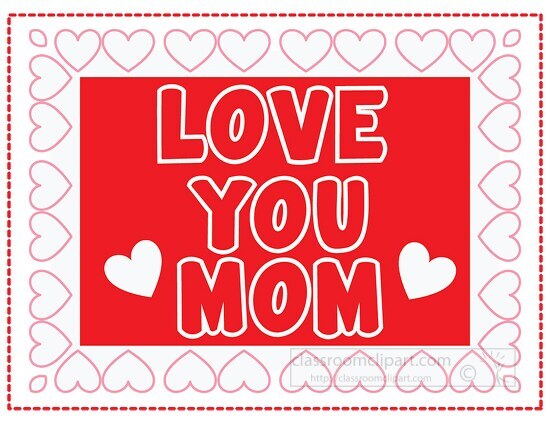 love you mom hearts clipart.eps