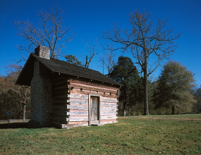 Brotherton cabin at Chickamauga Battlefield site Georgia