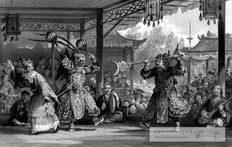 chinese pantomines historical illustration 48A
