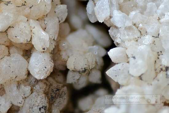 closeup of crystals minerals in geode photo 14
