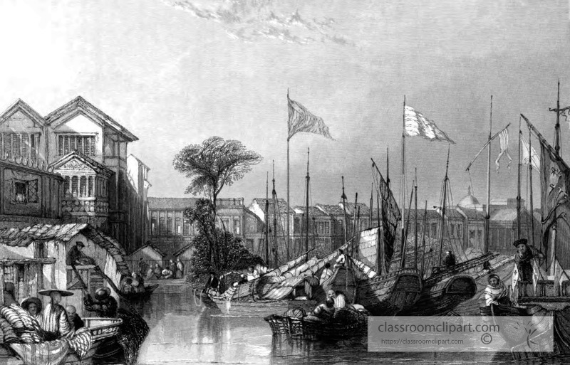 factories in canton historical illustration 24A