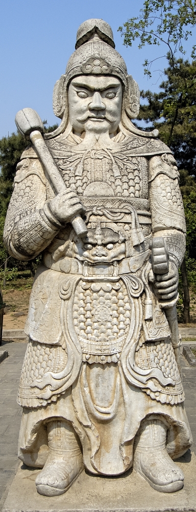 Warrior statue Ming Tombs Beijing 6288A