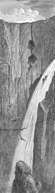 waterfall norway historical engraving 03