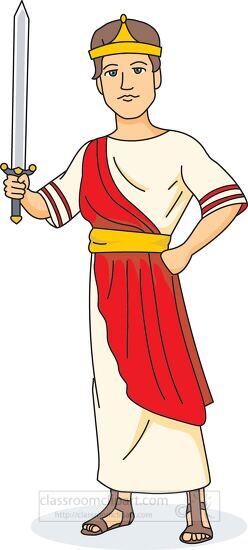 royal costume man ancient rome