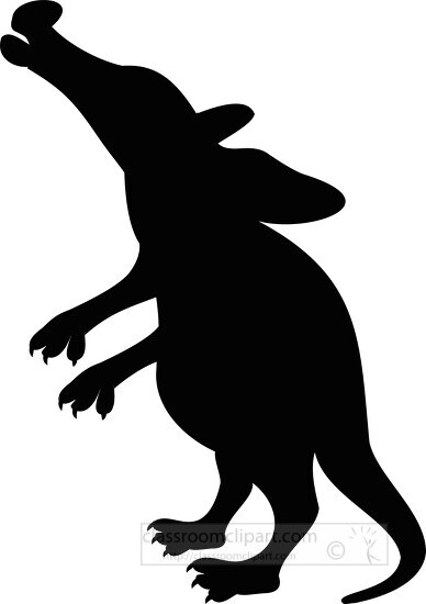 silhouette of an aardvark animal vector clipart image.eps
