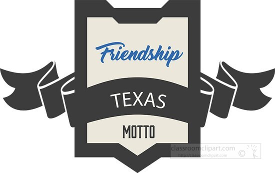 texas state motto clipart image