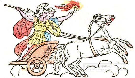 Two Romans On Chariot 
