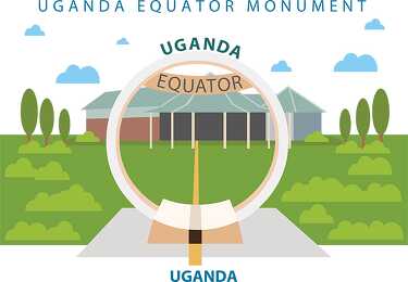 uganda equator monument uganda graphic image clipart