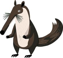 anteater with long snout and whiskers