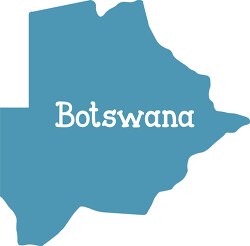 botswana color map a