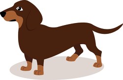 Brown Pet Dachshund Dog Clipart