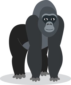 cartoon image of a gorilla standing on hind legs