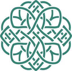 celtic knot pattern green infinity pattern