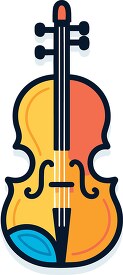 colorful fiddle musical instrument