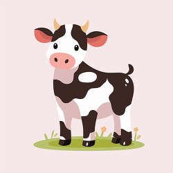 Cow flat style illustration