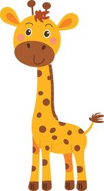 cute giraffe illustration with a long neck and spots