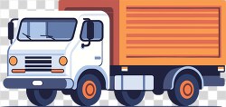 flat design of a commercial delivery truck