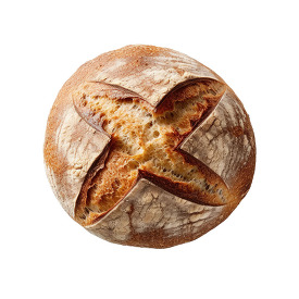 fresh round loaf sourdough bread