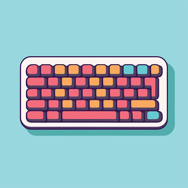 keyboard icon style clip art