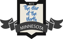 minnesota state motto star of the north clipart