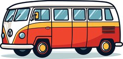 older style volkswagon bus with many windows