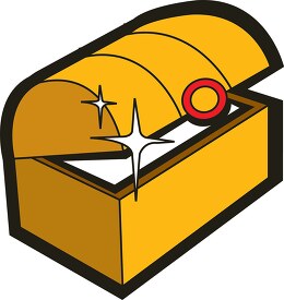 opened treasure chest clipart