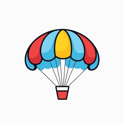 parachute icon style clip art