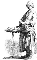 18th century french Fruit seller