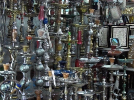 A hookah shop in Amman.