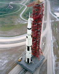 Apollo 15 at launch pad 39-A