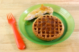 Chicken and Waffles with Maple Peach 2