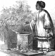 chinese offerings historical illustration