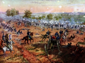 civil war Battle at Gettysbury