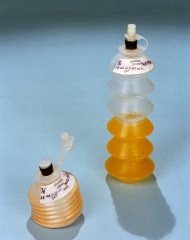 close up view of skylab drink containers