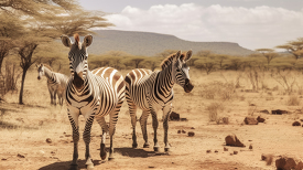 grevys zebras at Samburu National Reserve Kenya africa