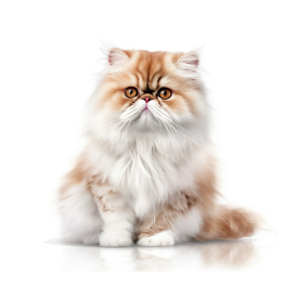 light brown and white persian cat