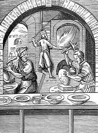 medieval basin maker illustration