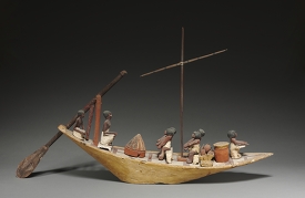 Model Boat Egypt Late Dynasty 11 to Early Dynasty 12