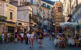 people walking in town amalfi italy 3371