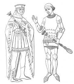 sargeants at arms of the fourteenth lentur illustration