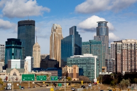 Skyline view of Minneapolis Minnesota 2