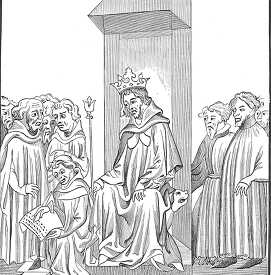 the king of the franks in the midst of the military chiefs illus