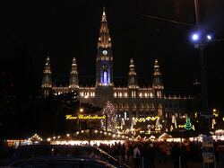 Vienna City Hall in December