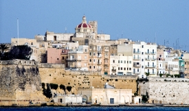 View of the city of Valletta Malta from the sea